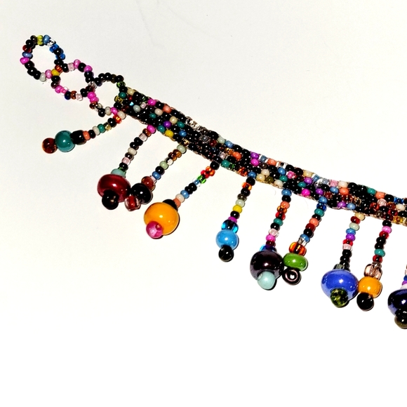 New Anklet Bracelet, Hand Beaded by Artisan in Guatemala - Picture 3 of 7